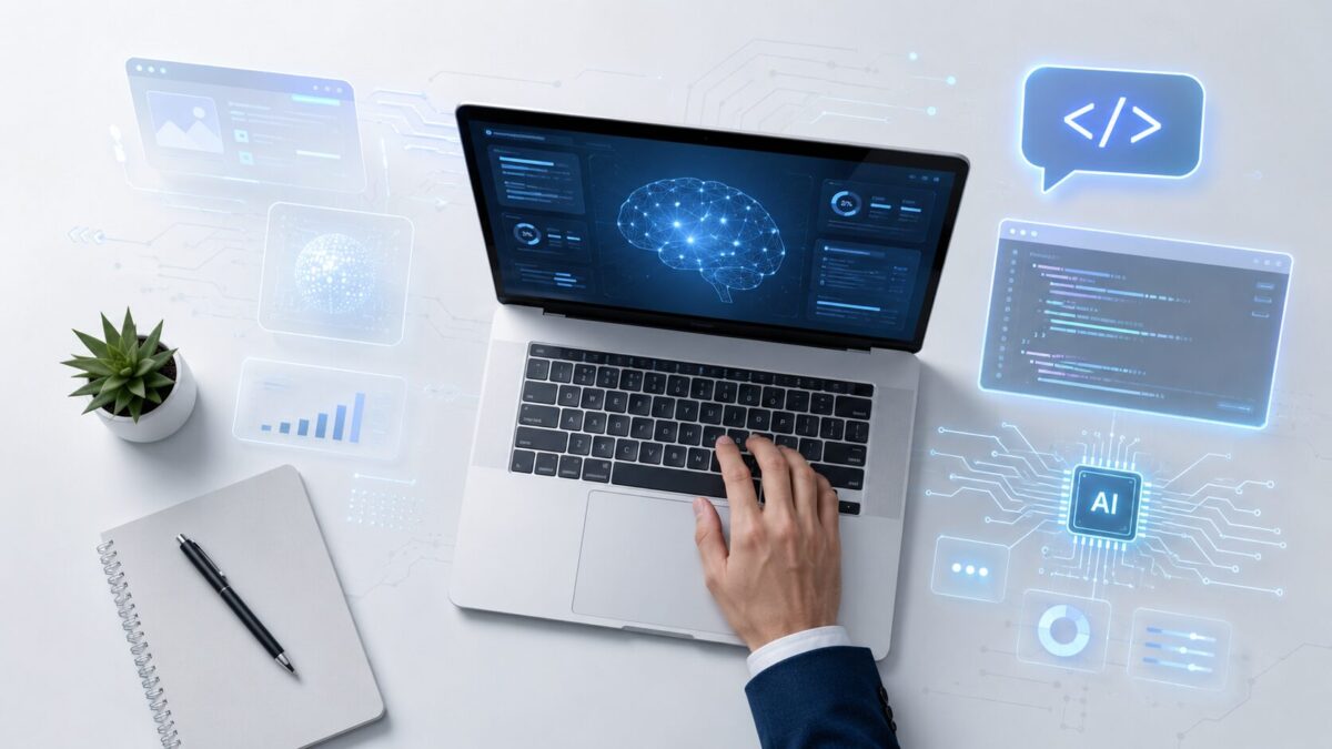 Claude Codeを活用してAI業務自動化に取り組む非エンジニアのイメージ